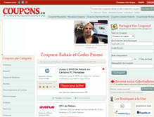 Tablet Screenshot of fr.coupons.ca